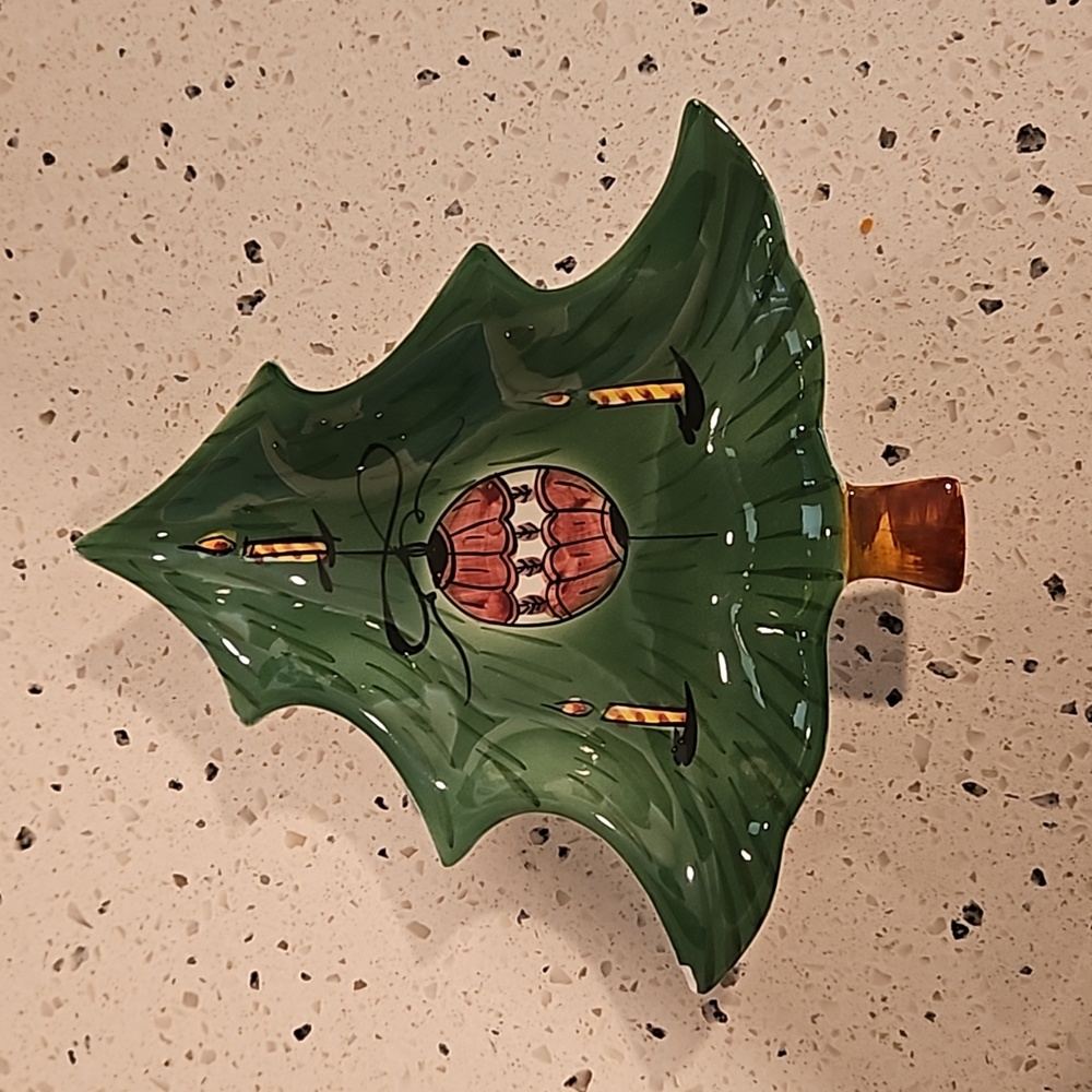 Festive Christmas Tree Shaped Plate
